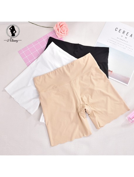 ALINRY seamless safety short pants summer breathable under skirt shorts elastic ice silk slim boxers underwear short tights hot