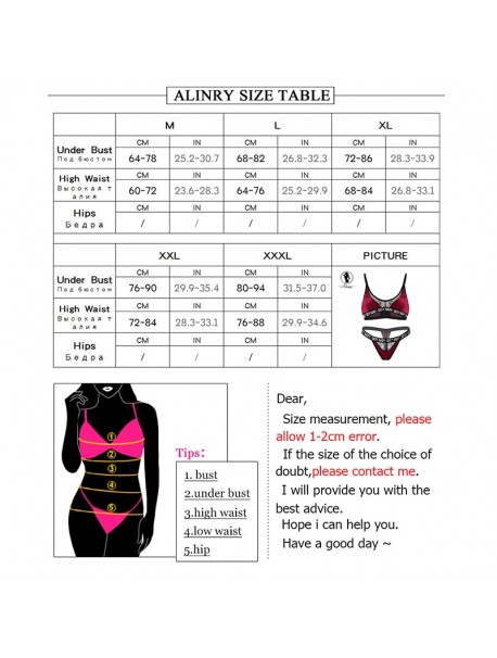 ALINRY sexy bra set women lace satin push up lingerie bralette letter printed wire free brassiere thong panties underwear set