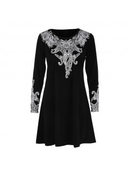 Plus Size 5XL Womens Tops and Blouses 2018 Feminina Vintage Paisley Print Long Sleeve Long Blouse Tunic Clothes Woman Ladies Top