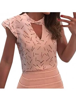 Summer Tops For Womens Tops and Blouses 2018 Streetwear Print Hollow Out Sleeveless Shirts Tunic Ladies Top Clothes Womens